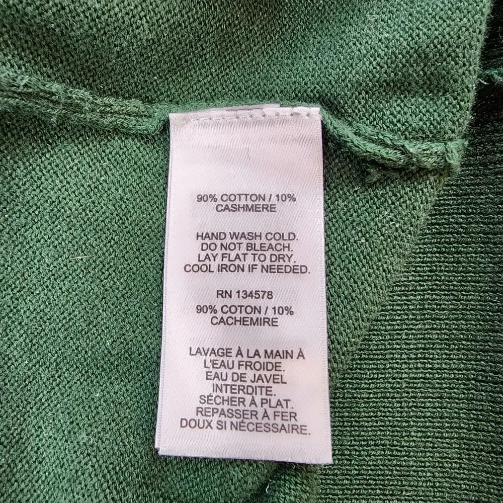 Vineyard Vines Thaxter Quarter Zip Cashmere Blend Sweater size M